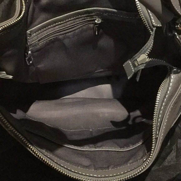 NWT Danier quality durable pebble leather grey tote work college travel bag - Picture 12 of 16